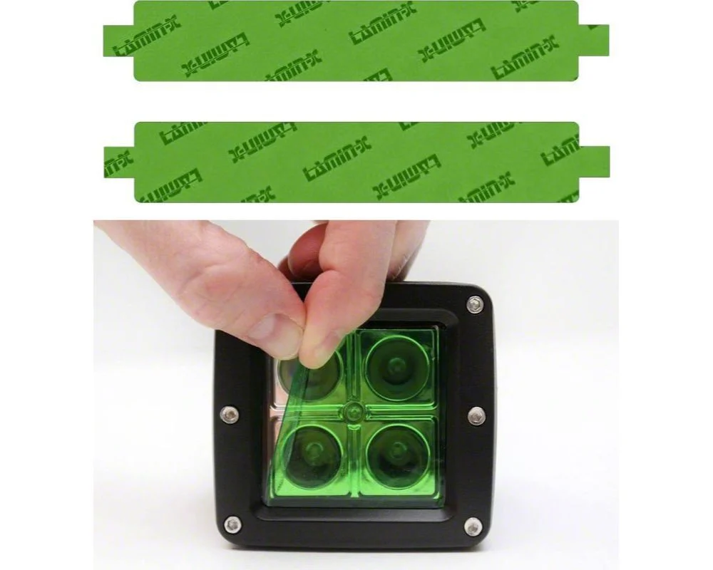 Lamin-X Fog Light Tint Covers; Green (20-22 F-350 Super Duty)