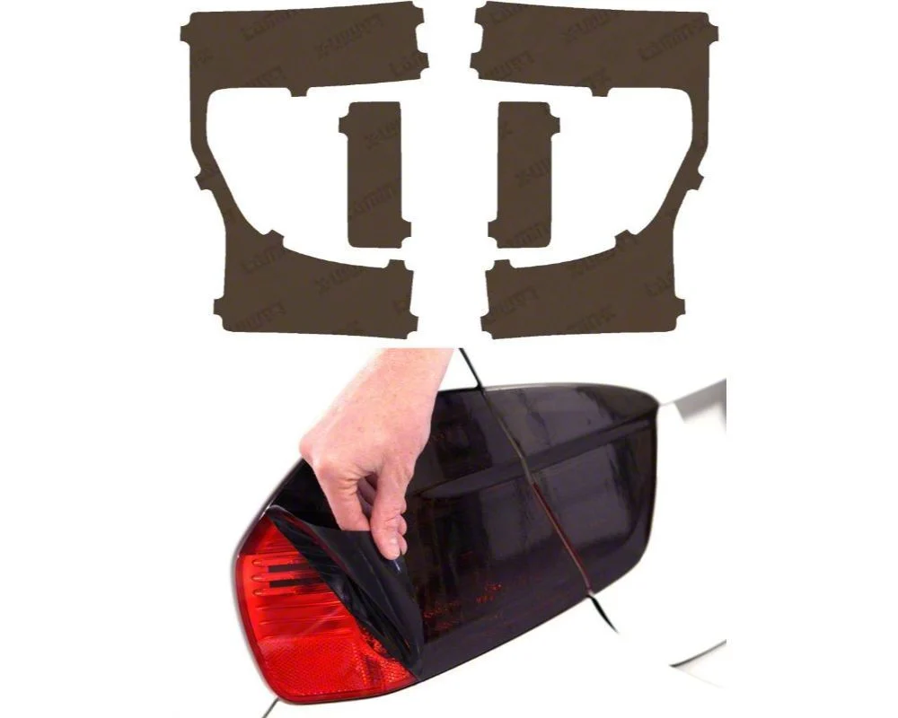Lamin-X Tail Light Tint Covers; Charcoal (20-22 F-350 Super Duty w/ Factory Halogen Tail Lights)