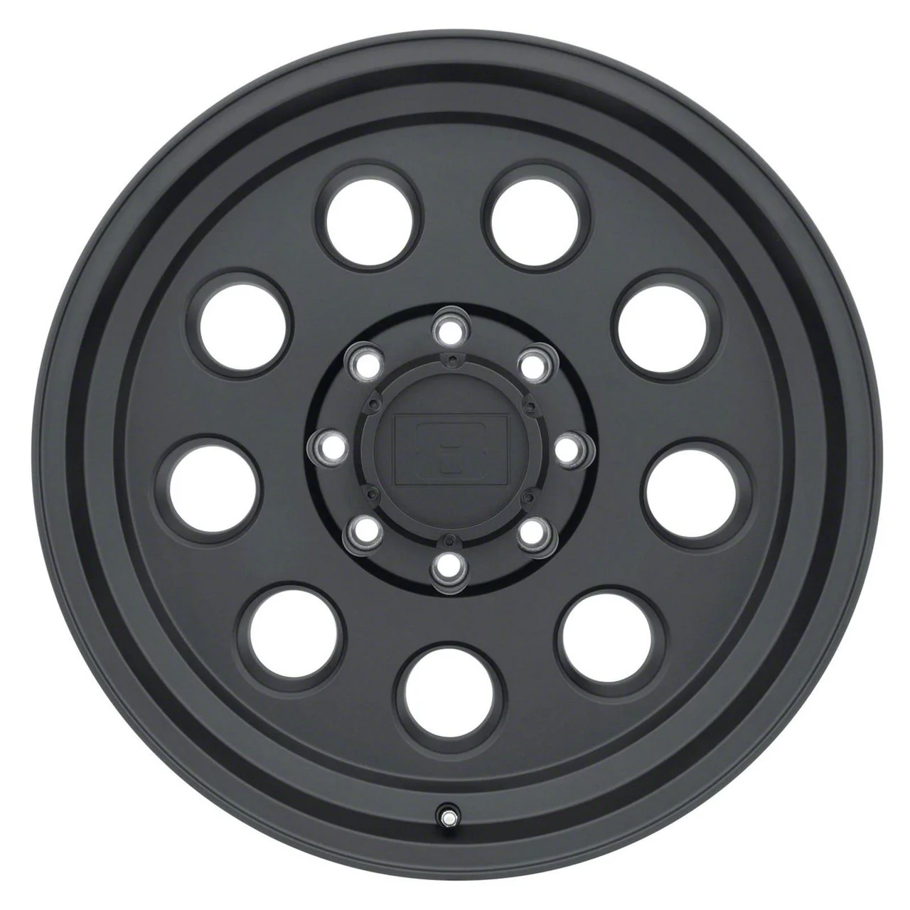 Level 8 Wheels Hauler Matte Black 6-Lug Wheel; 17x8.5; -6mm Offset (07-14 Yukon)