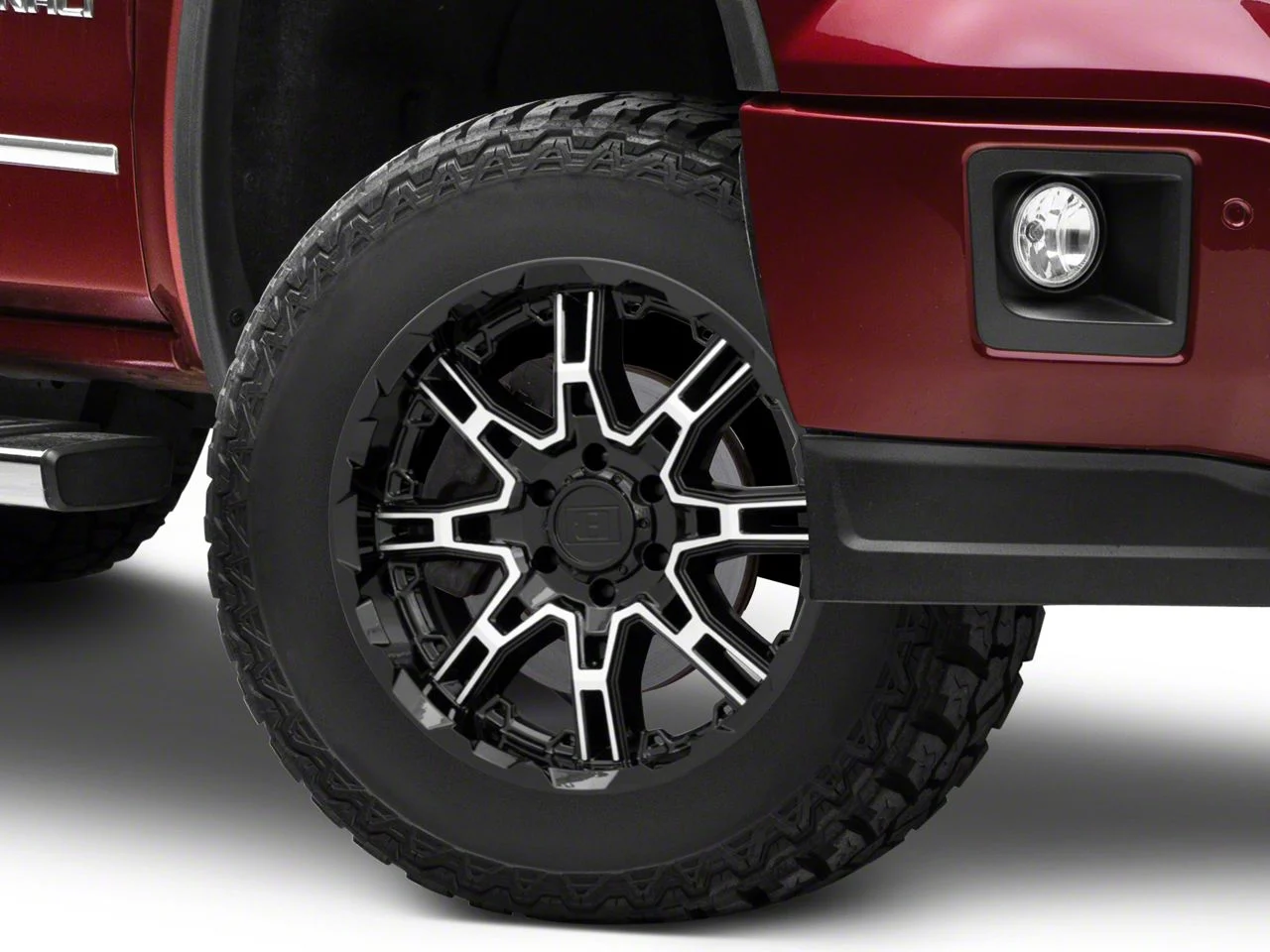 Level 8 Wheels Slingshot Gloss Black Machined 6-Lug Wheel; 18x9; 18mm Offset (14-18 Sierra 1500)