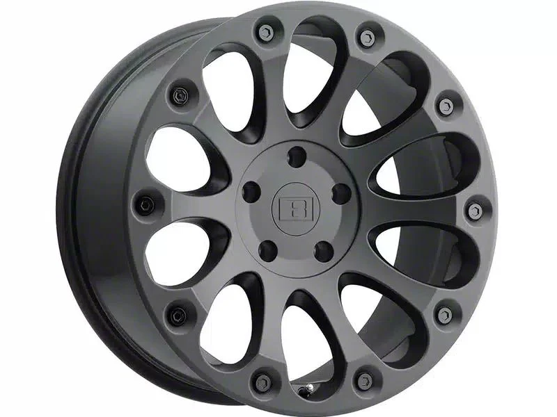 Level 8 Wheels Impact Matte Black 6-Lug Wheel; 18x9; 9mm Offset (15-20 Tahoe)