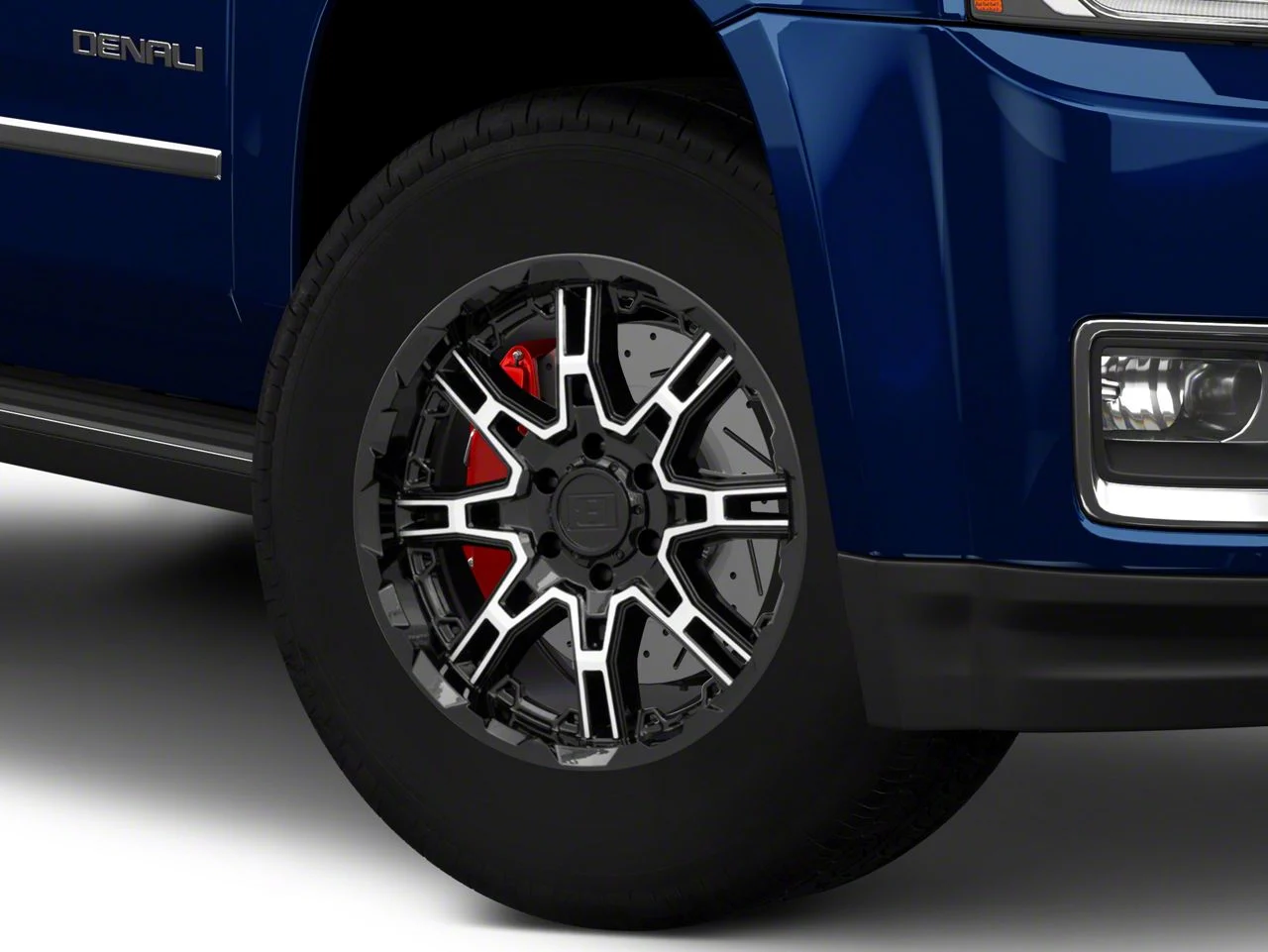 Level 8 Wheels Slingshot Gloss Black Machined 6-Lug Wheel; 18x9; 18mm Offset (15-20 Yukon)