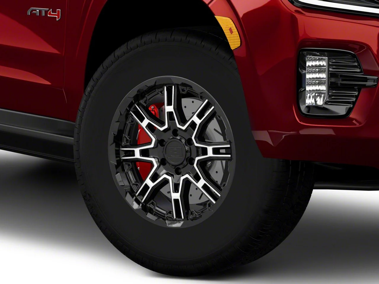 Level 8 Wheels Slingshot Gloss Black Machined 6-Lug Wheel; 18x9; 18mm Offset (21-26 Yukon)