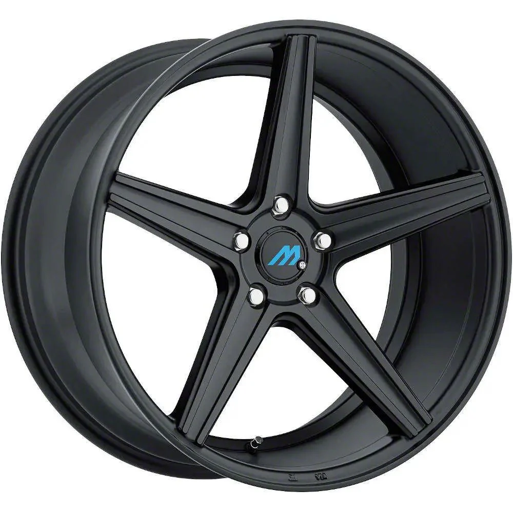 MACH Euro Concave ME.1 Satin Black Wheel; 18x9.5; 25mm Offset (06-10 RWD Charger)