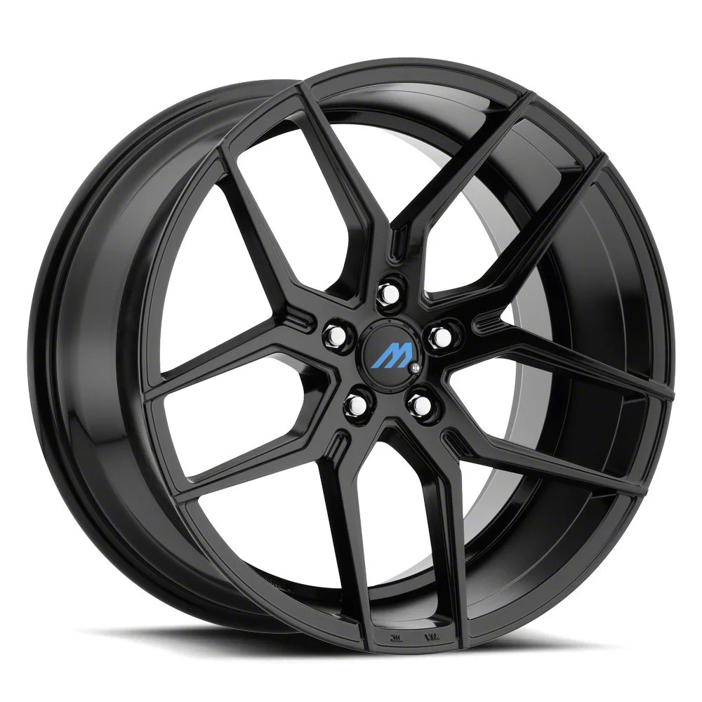 MACH Euro Concave ME.4 Glossy Black Wheel; 18x8; 35mm Offset (11-23 AWD Charger)