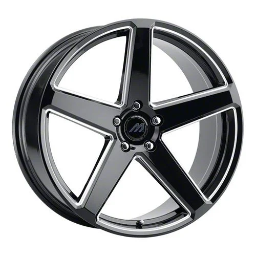 MACH Forged MF.15 Glossy Black Milled Wheel; 20x9; 35mm Offset (07-10 AWD Charger)