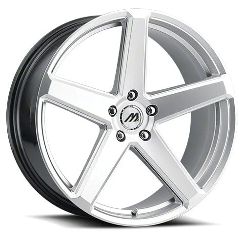 MACH Forged MF.15 Hyper Silver Milled Wheel; Rear Only; 20x10.5; 25mm Offset (06-10 RWD Charger)