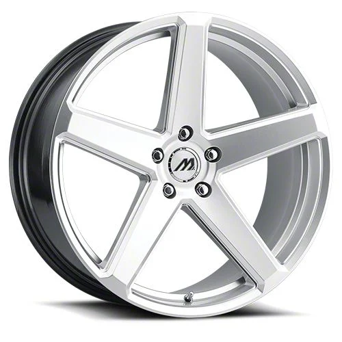MACH Forged MF.15 Hyper Silver Milled Wheel; Rear Only; 20x10.5; 38mm Offset (07-10 AWD Charger)