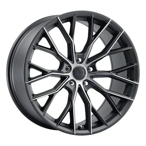 MACH Forged MF.10 Matte Carbon Black Wheel; 20x8.5; 20mm Offset (11-23 RWD Charger, Excluding Widebody)