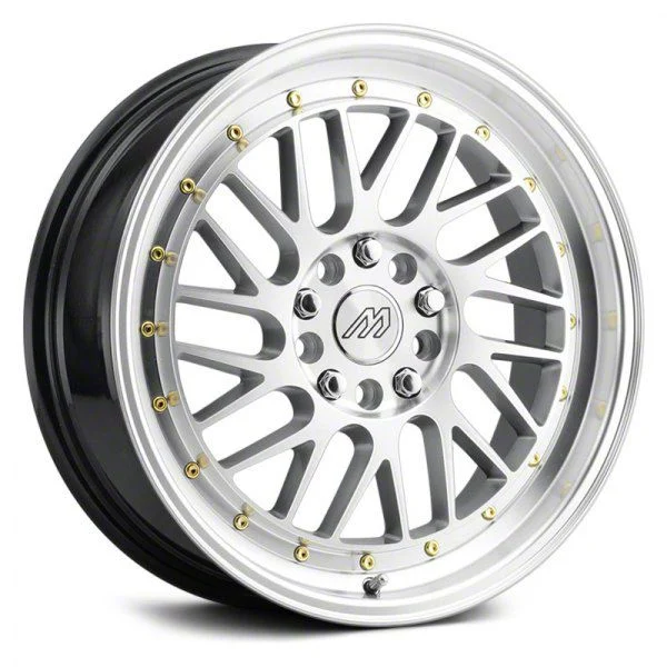 MACH Performance MP.42 Hyper Silver Machined Wheel; 17x7.5; 40mm Offset (07-10 AWD Charger)