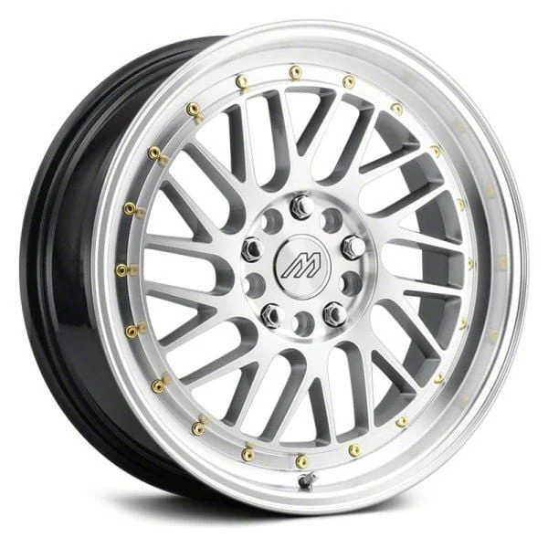 MACH Performance MP.42 Hyper Silver Machined Wheel; 17x7.5; 40mm Offset (17-23 AWD Challenger)