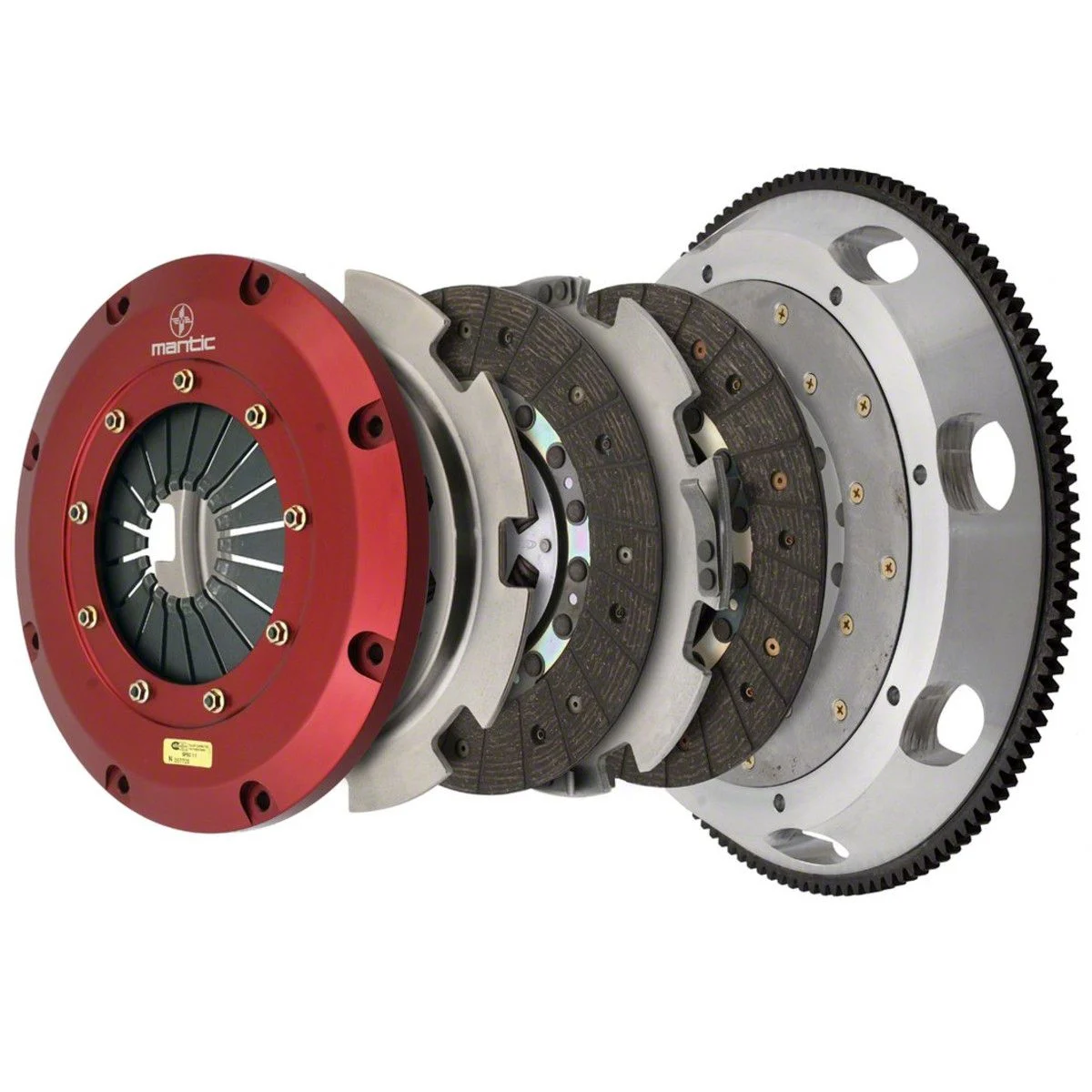 Mantic Clutch 9000 Series Twin Disc Organic Clutch Kit; 26-Spline (09-23 5.7L HEMI, 6.2L HEMI, 6.4L HEMI Challenger)