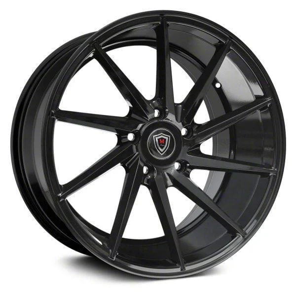 Marquee Wheels M8135F Gloss Black Wheel; 18x8; 15mm Offset (11-23 RWD Charger w/o Brembo, Excluding Widebody)
