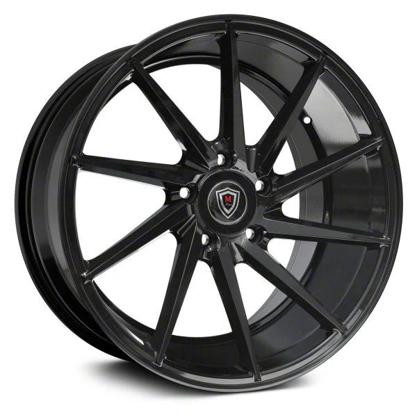 Marquee Wheels M8135R Gloss Black Wheel; 18x9; 20mm Offset (11-23 RWD Charger w/o Brembo, Excluding Widebody)