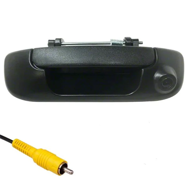Master Tailgaters Tailgate Handle with Backup Reverse Camera; Black (02-08 RAM 1500)