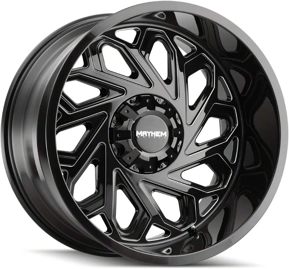 Mayhem Wheels Essex Gloss Black Milled 6-Lug Wheel; 20x9; 0mm Offset (19-23 Ranger)