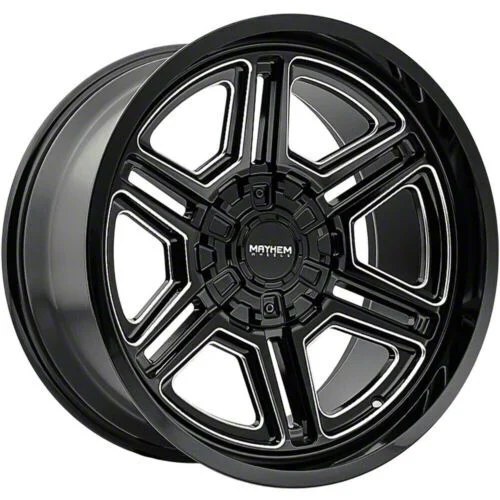 Mayhem Wheels Hermosa Gloss Black Milled 6-Lug Wheel; 20x10; -25mm Offset (19-23 Ranger)