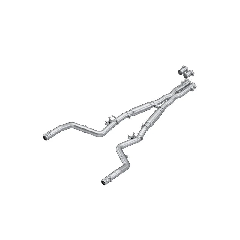 MBRP 17-23 Dodge Challenger 5.7L HEMI T304SS 3in Cat-Back Dual Split - Street Version