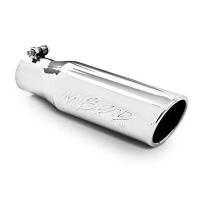 MBRP Angled Cut Rolled End Exhaust Tip; 3.50-Inch; Polished (Fits 2.50-Inch Tailpipe)