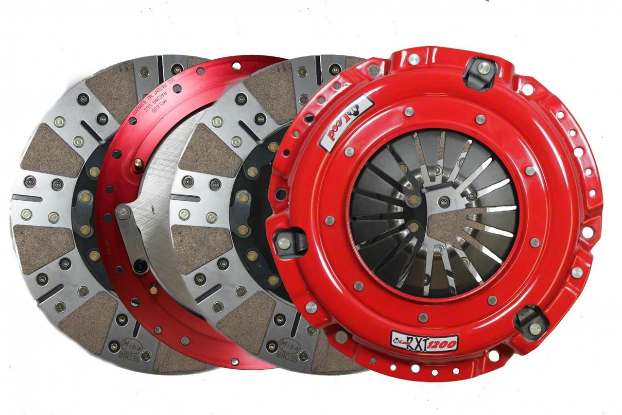 McLeod RXT 1200 HD Twin Disc 1200HP Ceramic Clutch Kit with 8-Bolt Aluminum Flywheel; 23-Spline (11-11.5 V8 HEMI Challenger)