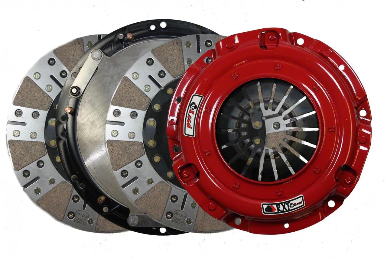 McLeod RXT Twin Disc 1000HP Ceramic Clutch Kit with 8-Bolt Aluminum Flywheel; 23-Spline (11-11.5 V8 HEMI Challenger)