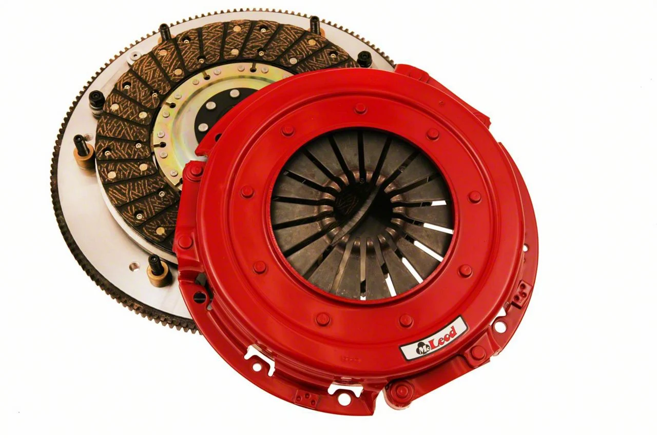 McLeod Original Street Twin Disc Ceramic Clutch Kit with 8-Bolt Steel Flywheel; 26-Spline (07-09 Mustang GT500)