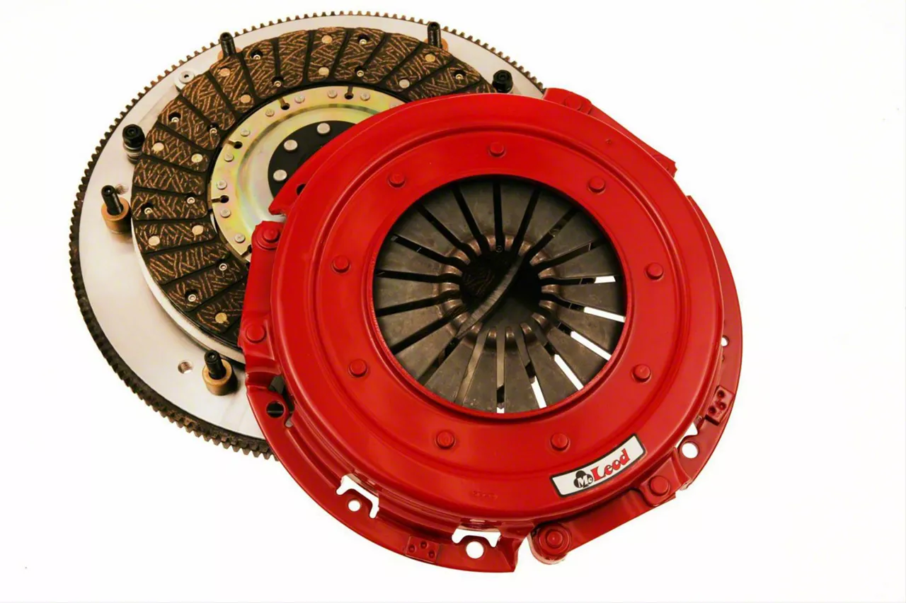 McLeod RXT 1200 HD Twin Disc 1200HP Ceramic Clutch Kit with Aluminum Flywheel; 26-Spline (15-20 Mustang GT350)