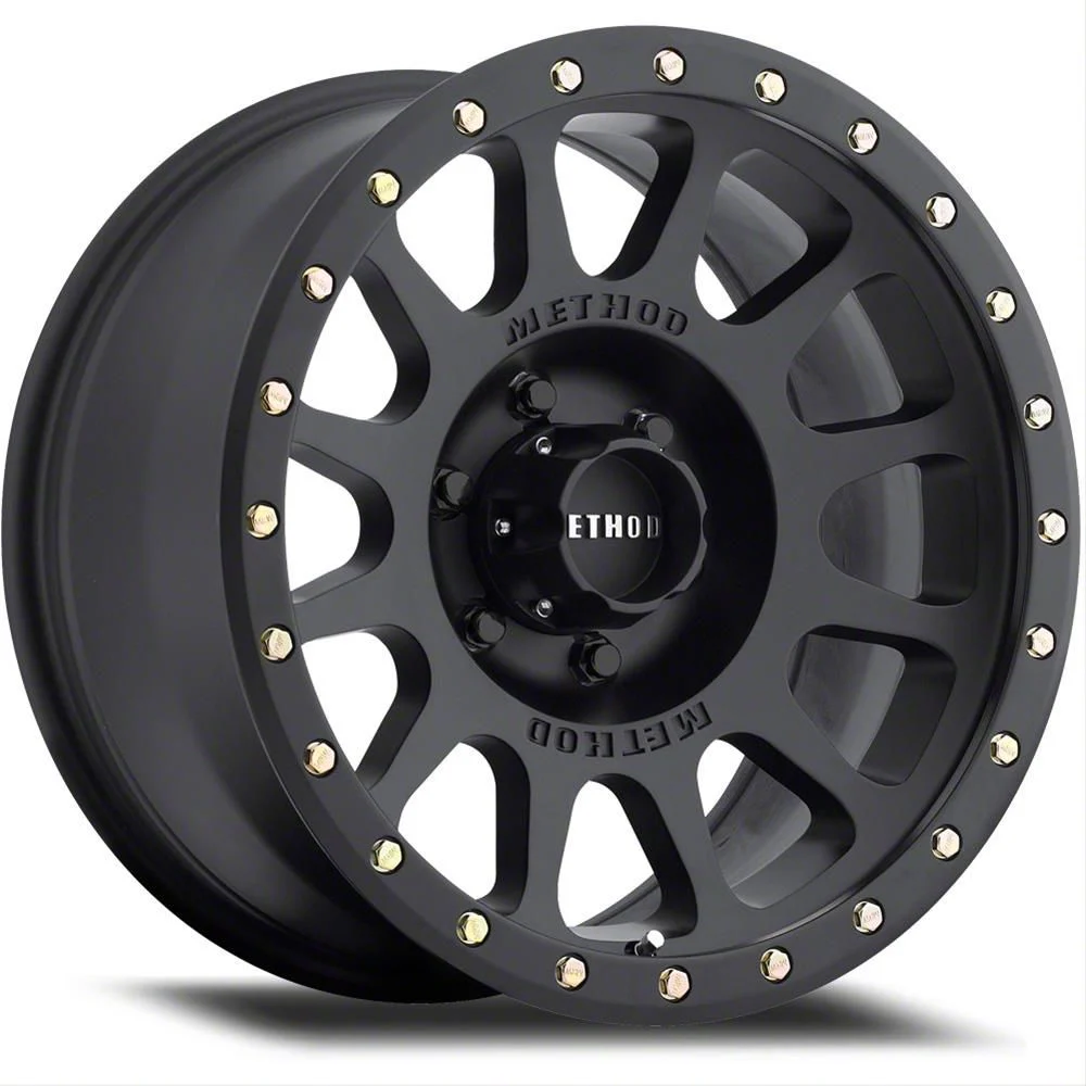 Method Race Wheels MR305 NV HD Matte Black 8-Lug Wheel; 17x8.5; 0mm Offset (15-19 Sierra 2500 HD)