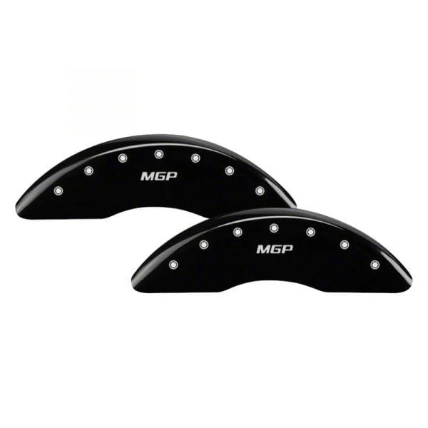 MGP Brake Caliper Covers with MGP Logo; Black; Front and Rear (06-13 Corvette C6, Excluding Base)
