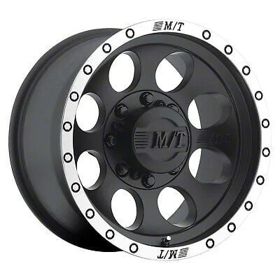 Mickey Thompson CLASSIC BAJA LOCK Matte Black 5-Lug Wheel; 17x9; -12mm Offset (02-08 RAM 1500, Excluding Mega Cab)