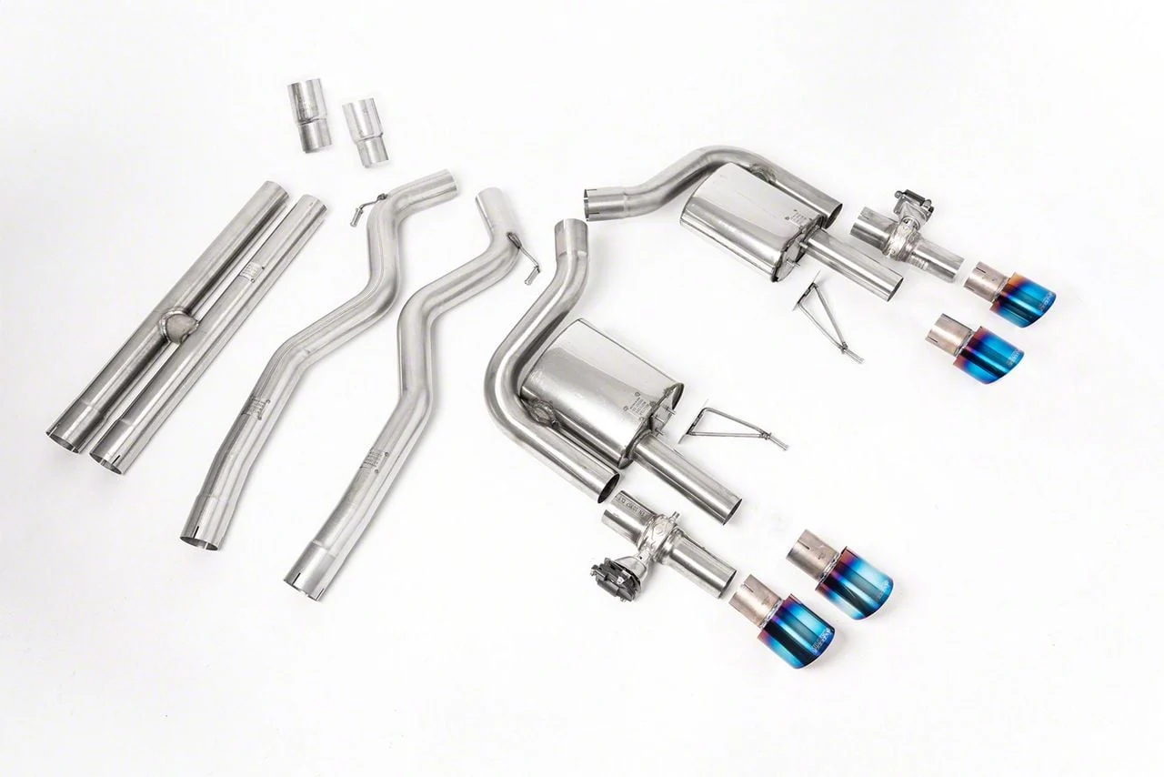 Milltek Active Valve Cat-Back Exhaust System with H-Pipe and Burnt Titanium Tips (24-26 Mustang GT Fastback w/ Active Exhaust)