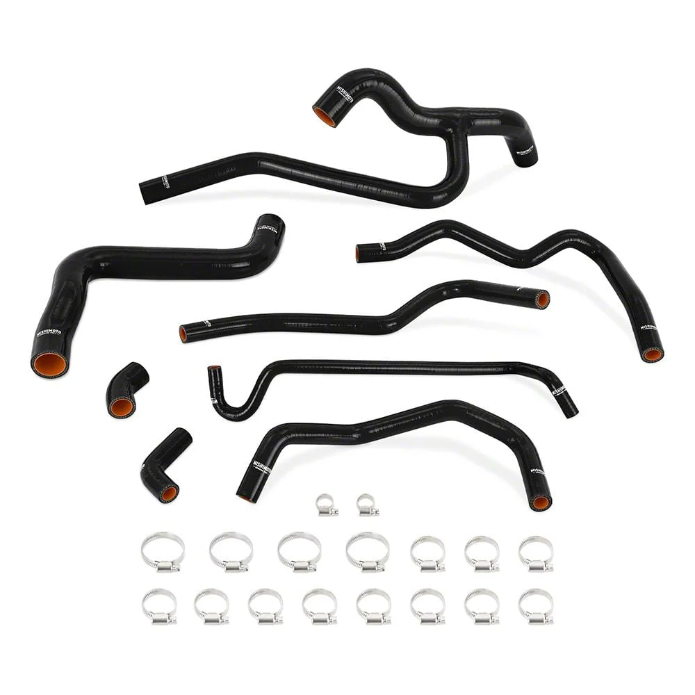 Mishimoto Silicone Radiator and Heater Hose Kit; Black (05-10 Mustang V6)