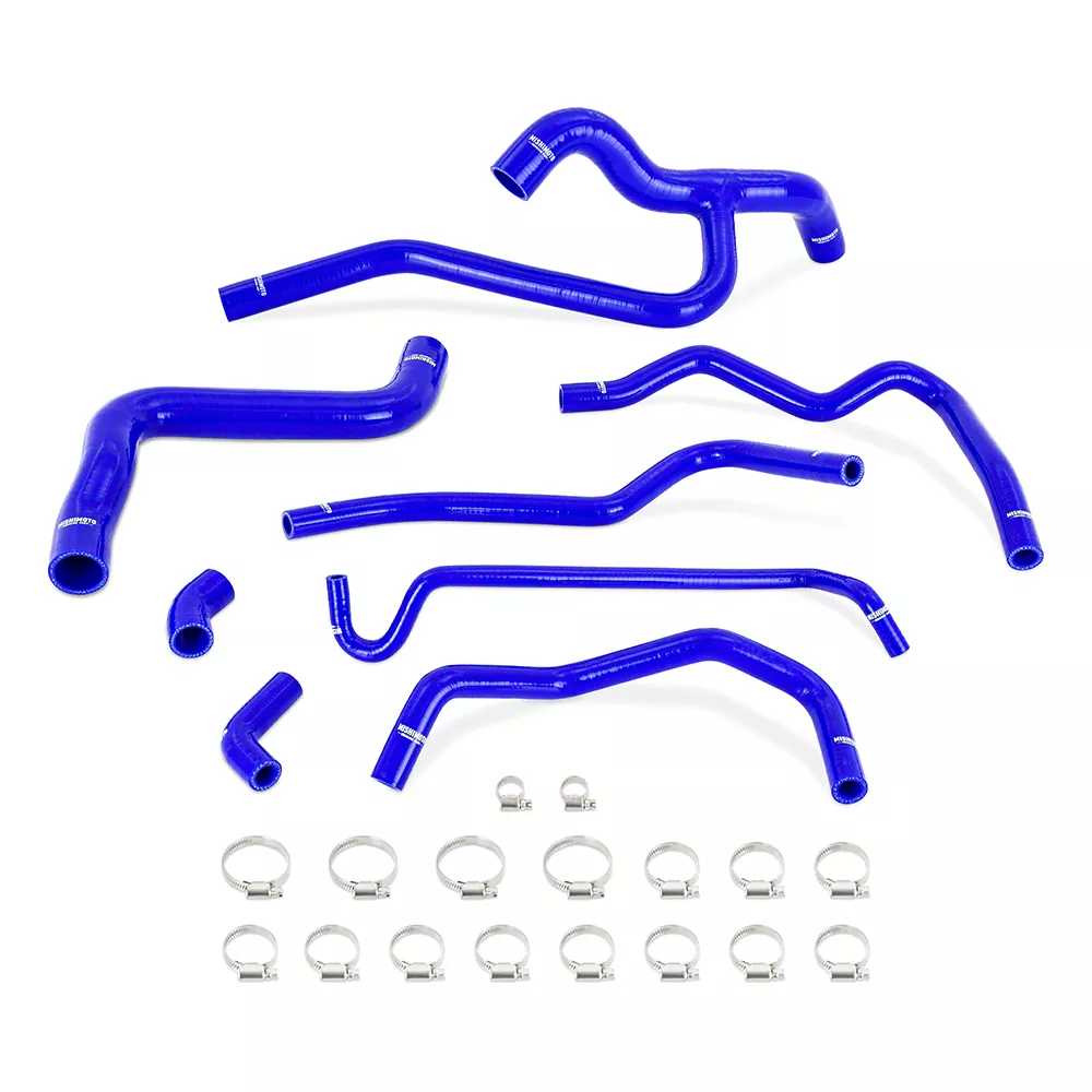 Mishimoto Silicone Radiator and Heater Hose Kit; Blue (05-10 Mustang V6)