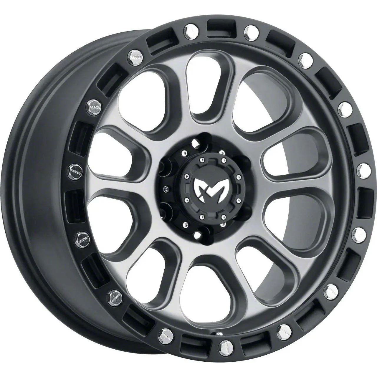 MKW Offroad M204 Matte Gray 6-Lug Wheel; 20x9; -12mm Offset (07-14 Tahoe)