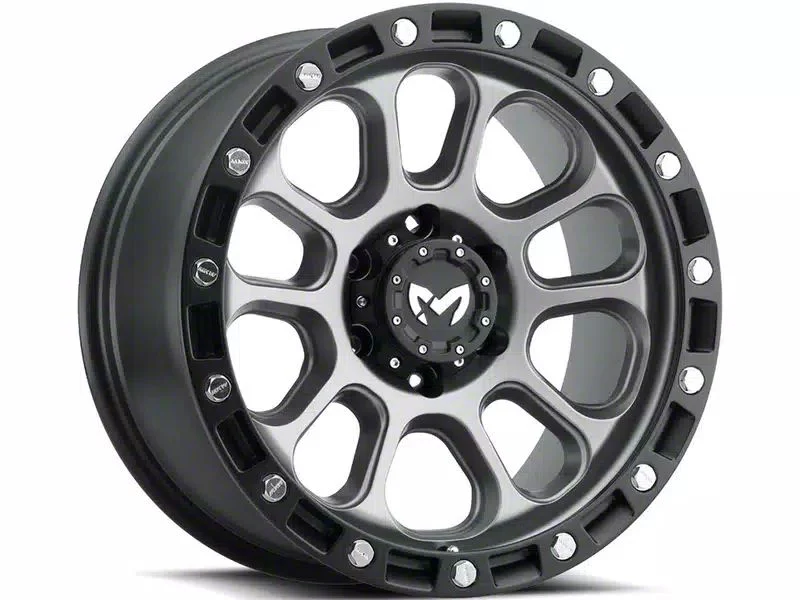 MKW Offroad M204 Matte Gray 6-Lug Wheel; 20x9; 1mm Offset (07-14 Tahoe)