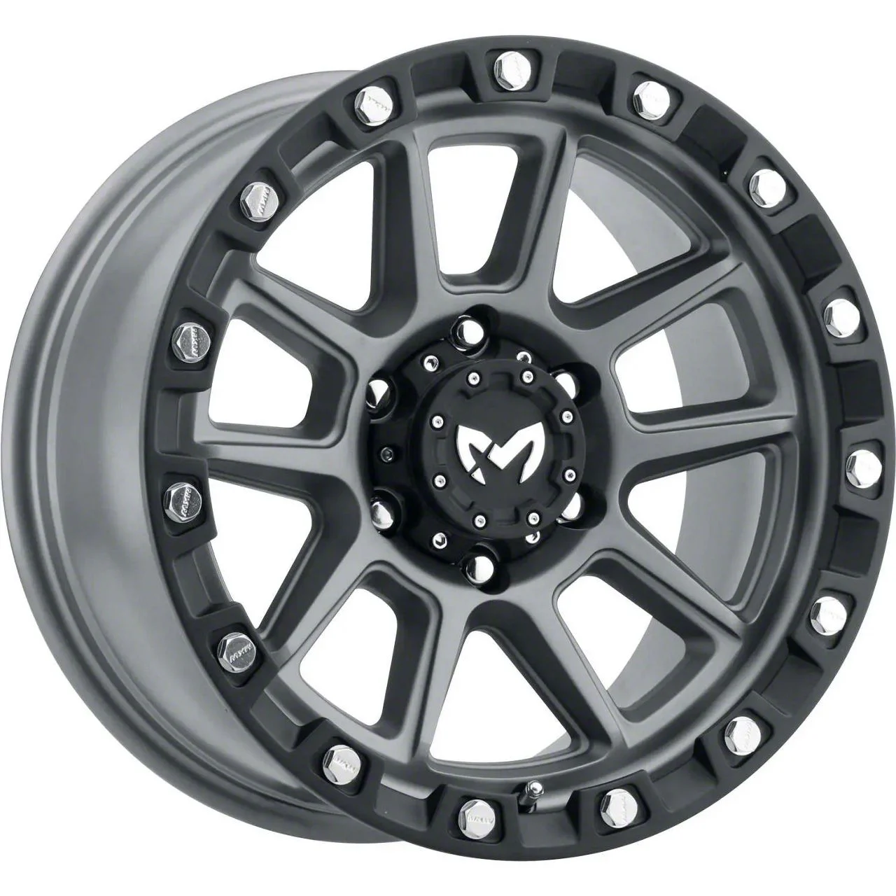 MKW Offroad M205 Matte Gray 6-Lug Wheel; 20x9; -12mm Offset (07-14 Tahoe)