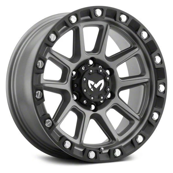 MKW Offroad M205 Matte Gray 6-Lug Wheel; 20x9; 1mm Offset (07-14 Tahoe)