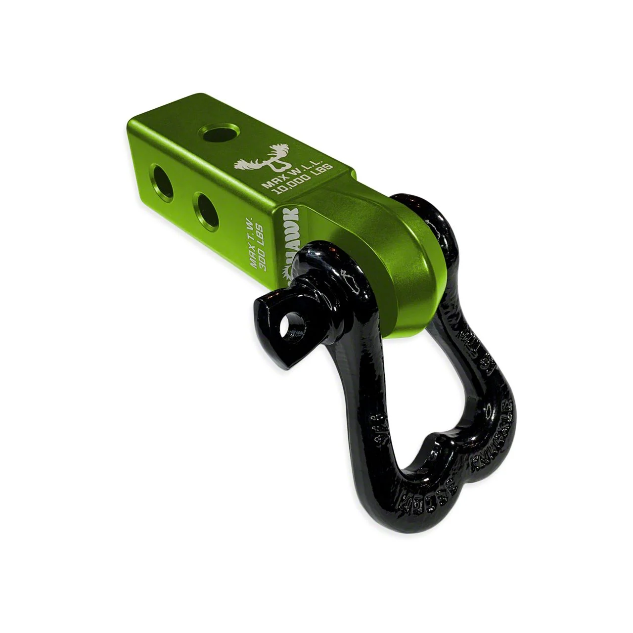 Moose Knuckle Offroad XL Shackle/Mohawk 2.0 Receiver Combo; Bean Green/Black Hole (Universal; Some Adaptation May Be Required)