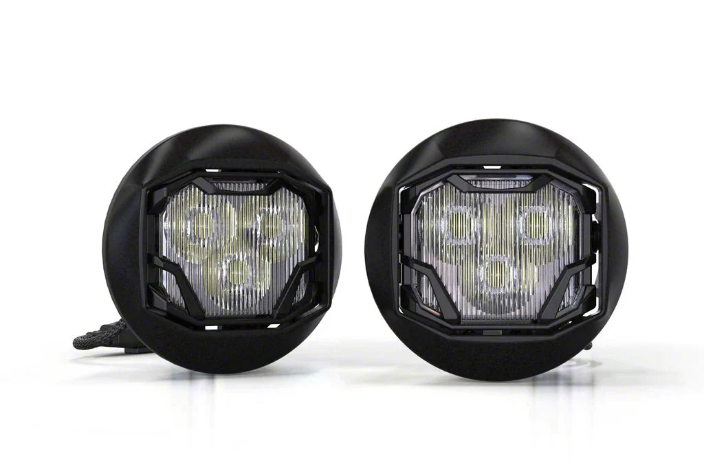 Morimoto 4Banger Fog Light Kit; NCS Yellow Spot Beam (10-13 Camaro w/o RS Package)