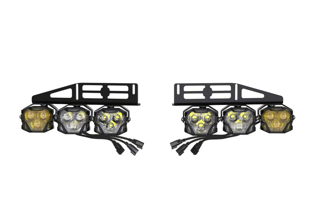 Morimoto 4Banger Triple Fog Light Mounting Brackets (17-20 F-150 Raptor)