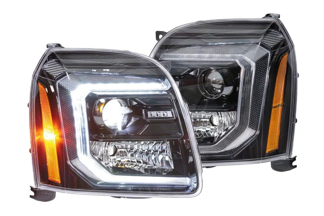 Morimoto XB Hybrid LED Headlights; Black Housing; Clear Lens (07-14 Yukon)