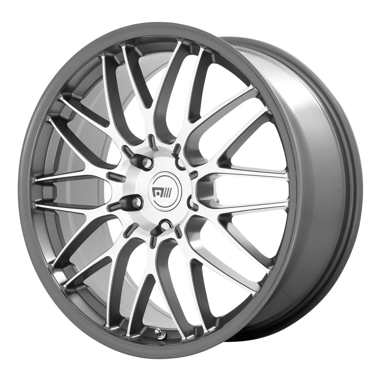 Motegi CM10 Machined Gunmetal Wheel; 18x8.5; 42mm Offset (21-26 Mustang Mach-E, Excluding GT)