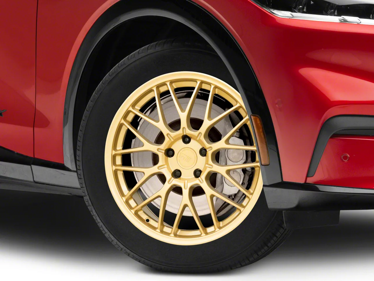 Motegi CM10 Rally Gold Wheel; 18x8.5; 42mm Offset (21-26 Mustang Mach-E, Excluding GT)