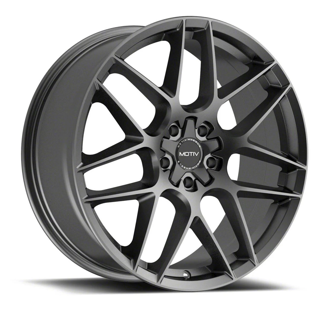 Motiv Foil Gloss Graphite Wheel; 18x8; 20mm Offset (08-23 RWD Challenger, Excluding Widebody)