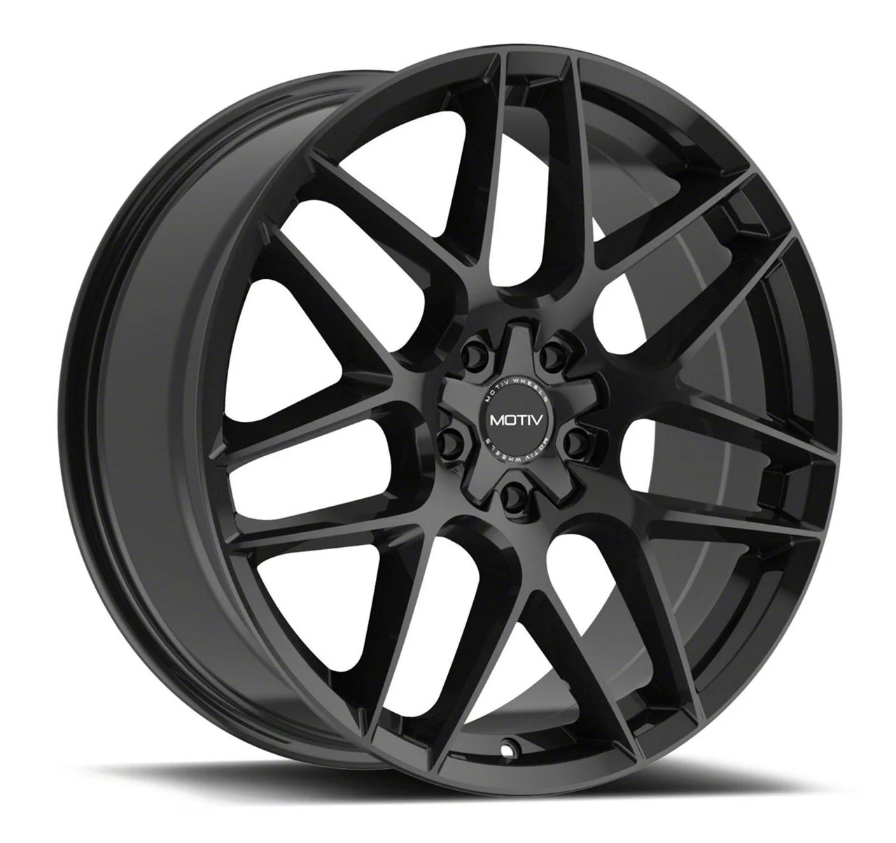 Motiv Foil Gloss Black Wheel; 18x8; 20mm Offset (11-23 RWD Charger, Excluding Widebody)