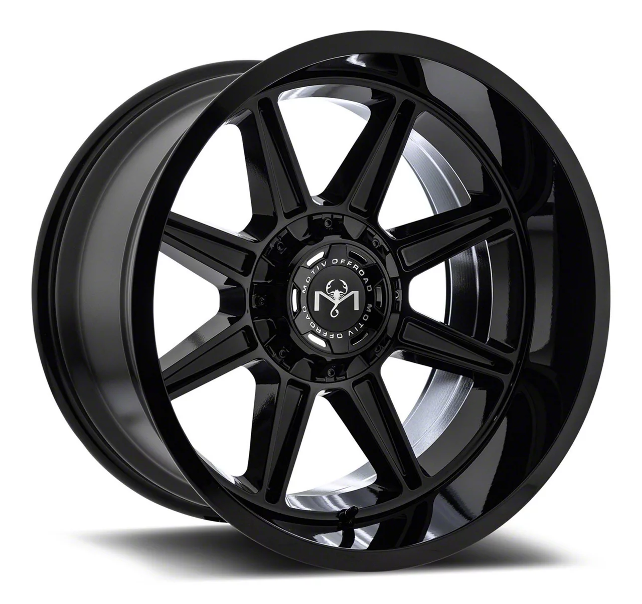 Motiv Offroad Balast Gloss Black 6-Lug Wheel; 20x12; -44mm Offset (07-13 Sierra 1500)