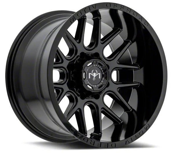 Motiv Offroad Magnus Gloss Black 6-Lug Wheel; 18x9; 18mm Offset (07-13 Sierra 1500)