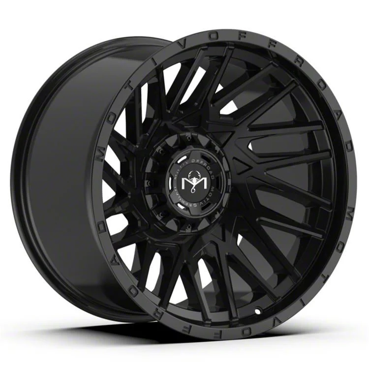 Motiv Offroad Mutant Gloss Black 6-Lug Wheel; 20x9; 18mm Offset (14-18 Sierra 1500)