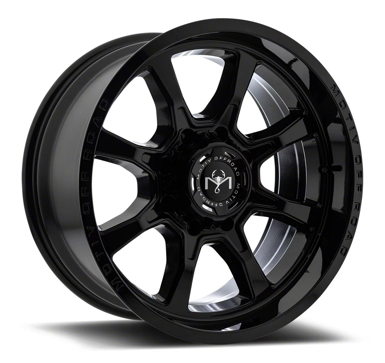 Motiv Offroad Glock Gloss Black 8-Lug Wheel; 20x9; 18mm Offset (17-22 F-350 Super Duty SRW)
