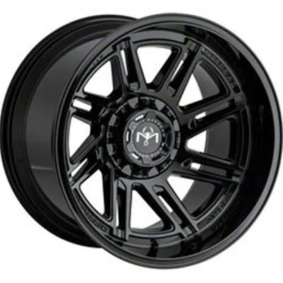 Motiv Offroad Millenium Series Gloss Black 6-Lug Wheel; 20x12; -44mm Offset (19-26 Sierra 1500)
